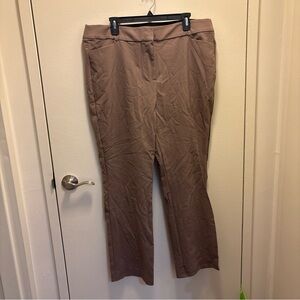 Women’s Briggs New York Light Brown Dress Pants - Size 18 Straight Leg